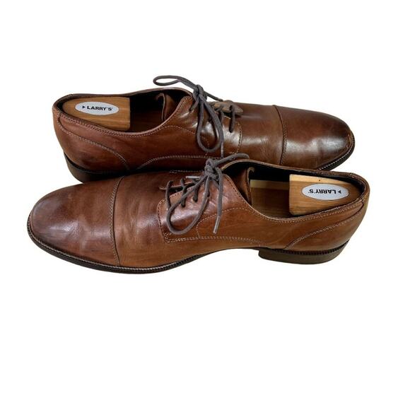 Cole Haan Shoes Mens 13 M Brown Benton Oxford Cap Toe Dressy Casual Lace Up - Picture 7 of 13